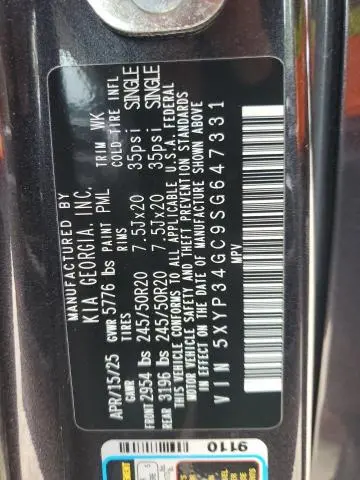 2025 KIA TELLURIDE EX  