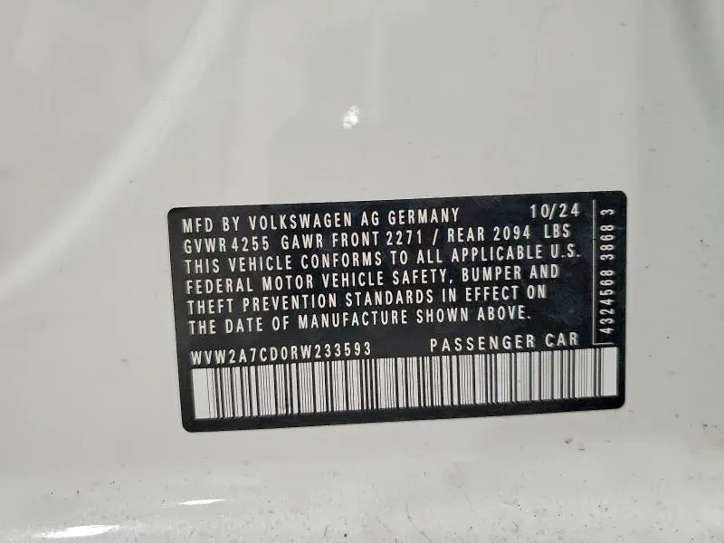 2024 VOLKSWAGEN GTI SE  