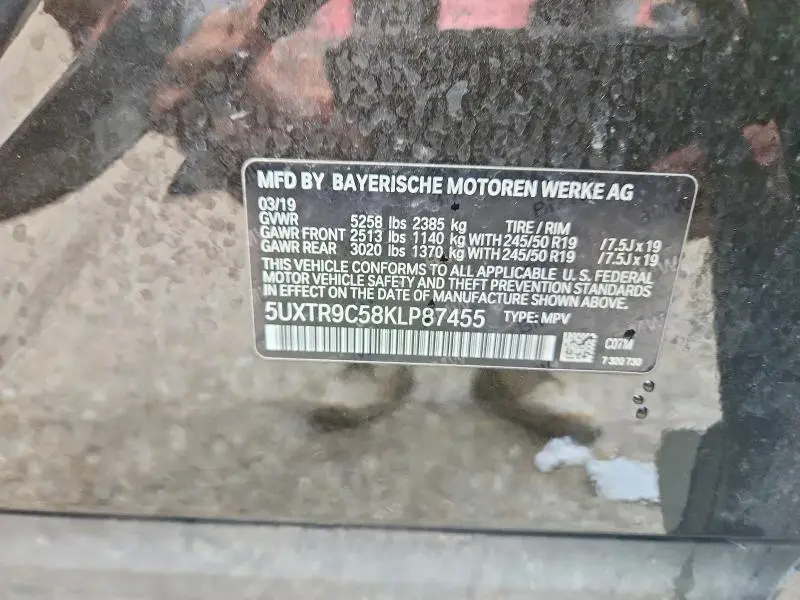 2019 BMW X3 XDRIVE30I  