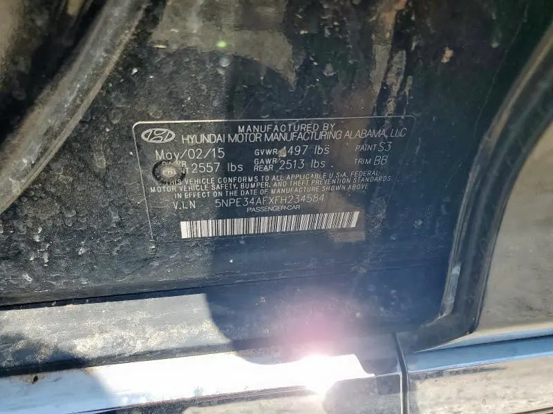 2015 HYUNDAI SONATA SPORT  