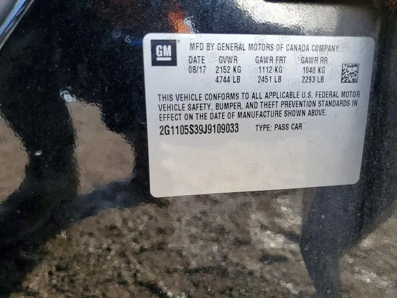 2018 CHEVROLET IMPALA LT  