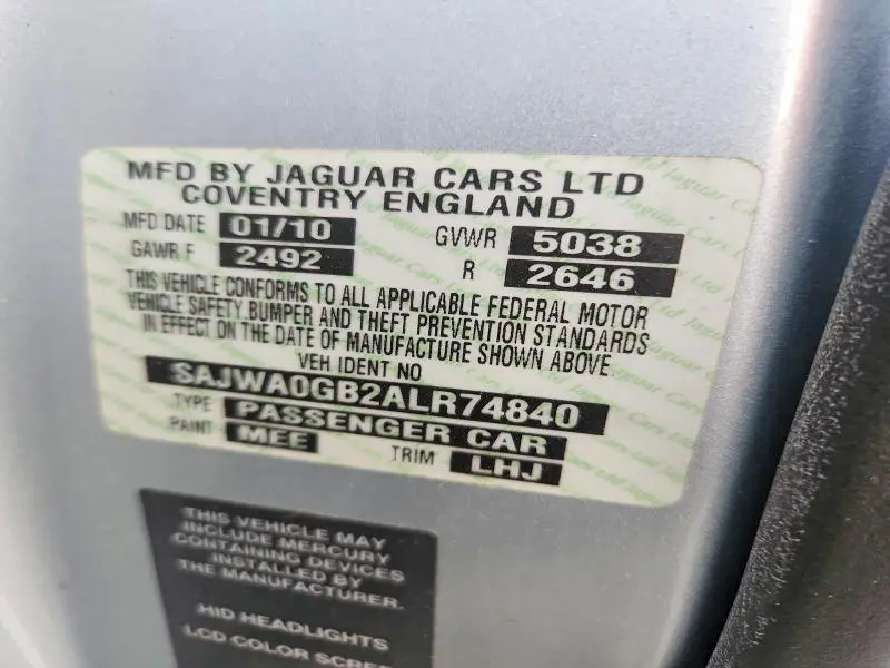 2010 JAGUAR XF PREMIUM  