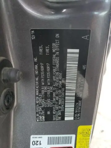 2015 TOYOTA SIENNA XLE  