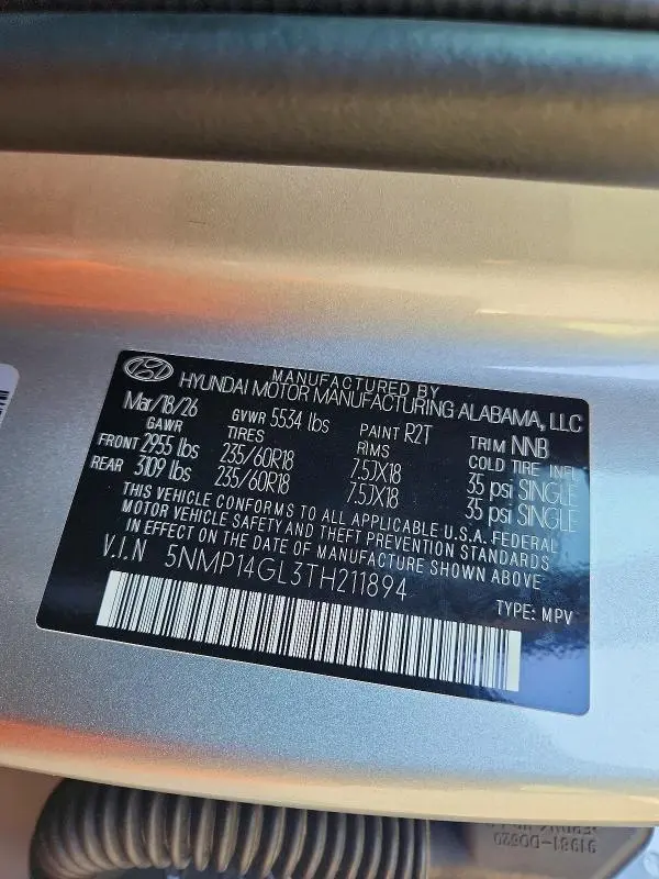 2026 HYUNDAI SANTA FE SE  