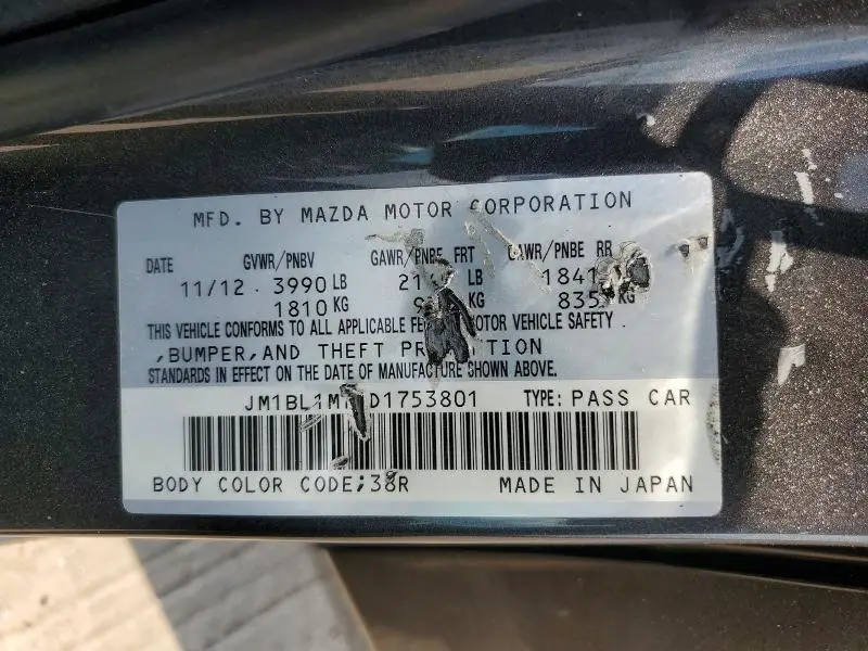 2013 MAZDA 3 I  