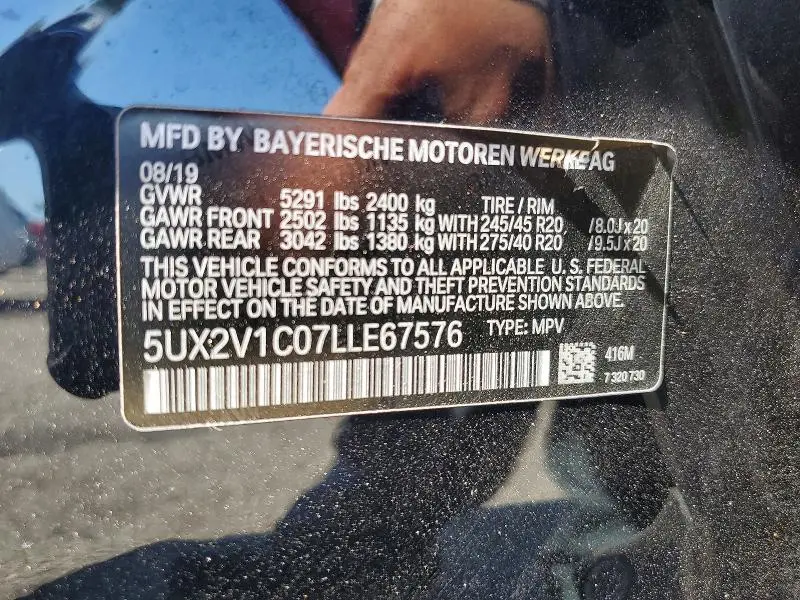 2020 BMW X4 XDRIVE30I  