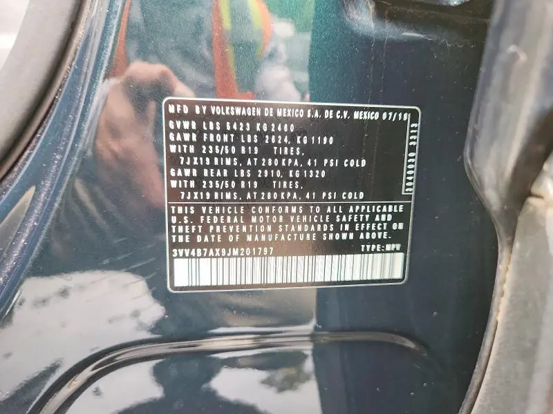 2018 VOLKSWAGEN TIGUAN SEL PREMIUM  