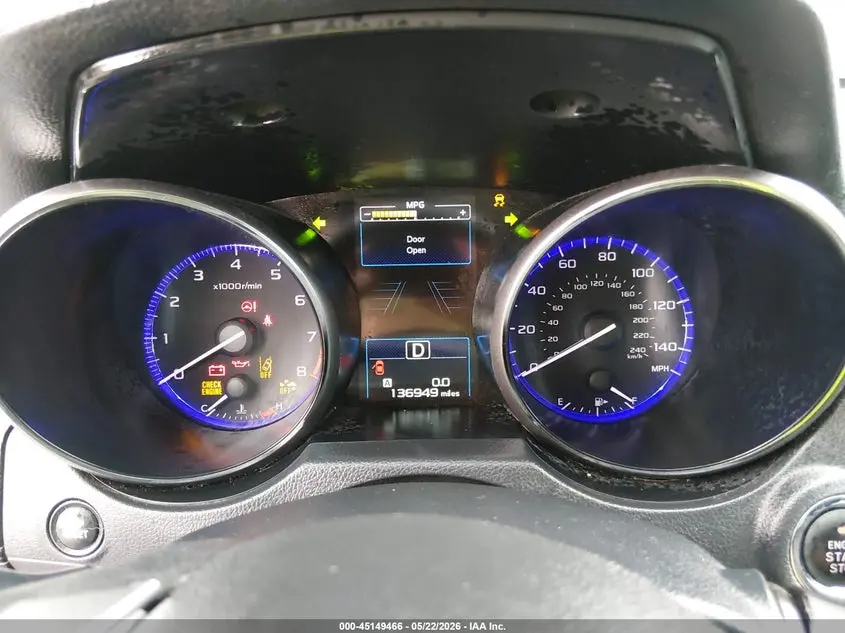 2019 SUBARU OUTBACK 2.5I LIMITED