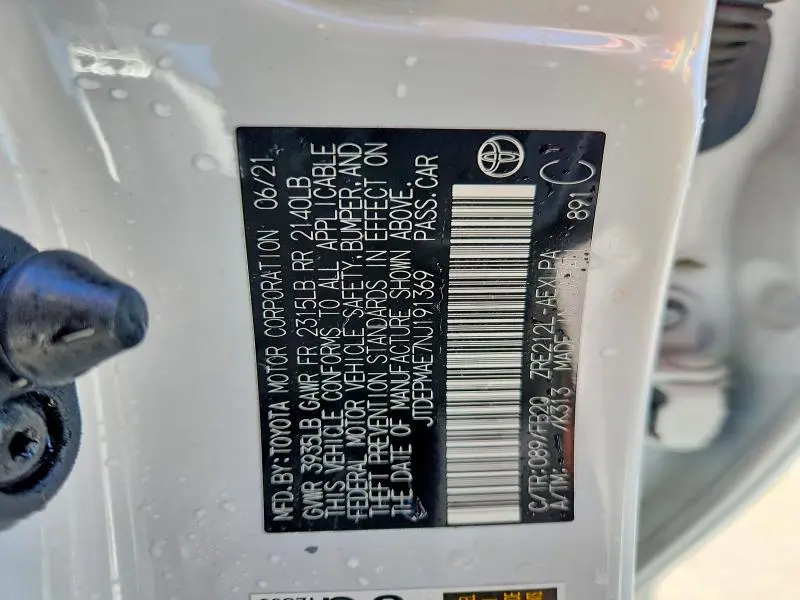 2022 TOYOTA COROLLA LE  