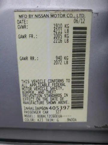 2013 NISSAN ALTIMA 2.5  