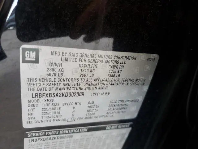 2019 BUICK ENVISION PREFERRED