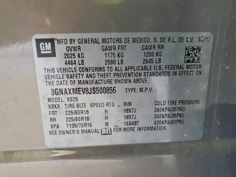 2018 CHEVROLET EQUINOX PREMIER  