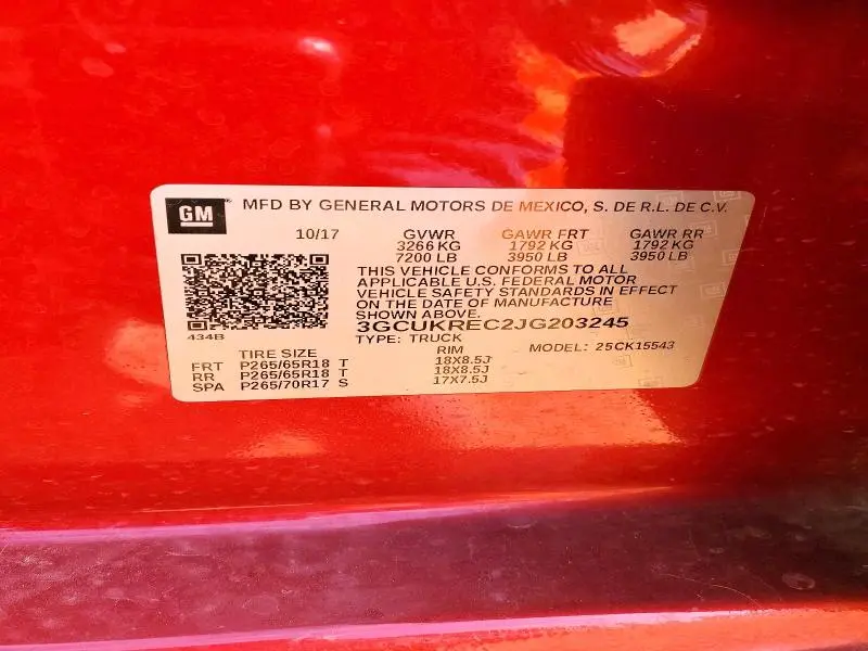 2018 CHEVROLET SILVERADO K1500 LT  