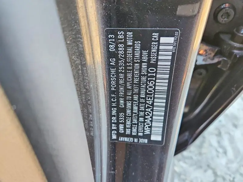 2014 PORSCHE PANAMERA 2  