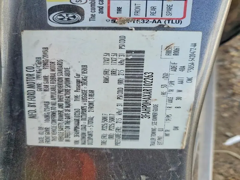 2010 FORD FUSION SE  