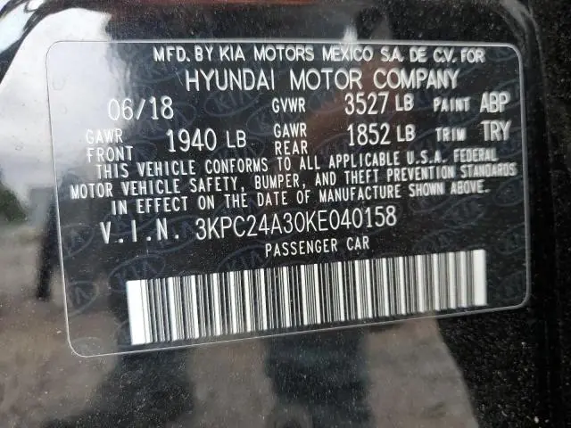 2019 HYUNDAI ACCENT SE  