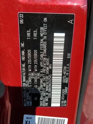 2022 TOYOTA HIGHLANDER XSE