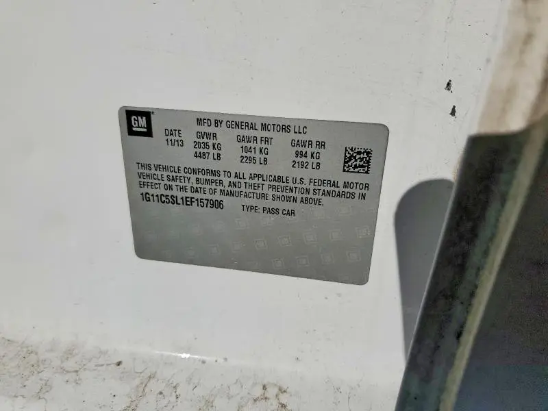 2014 CHEVROLET MALIBU 1LT  