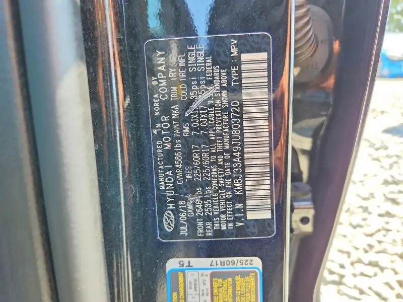 2018 HYUNDAI TUCSON SEL PLUS  