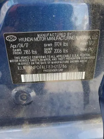 2018 HYUNDAI ELANTRA SE  