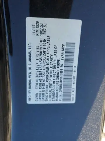 2018 HONDA ODYSSEY ELITE  