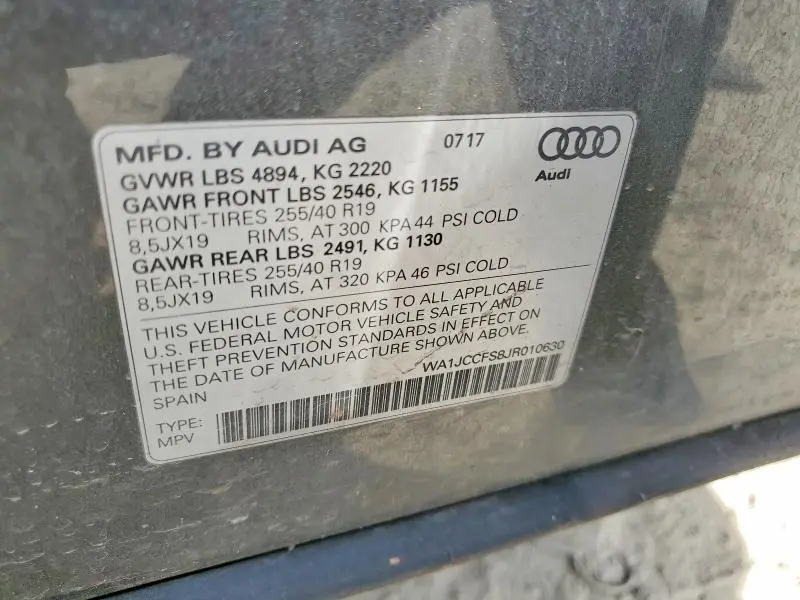 2018 AUDI Q3 PREMIUM PLUS  