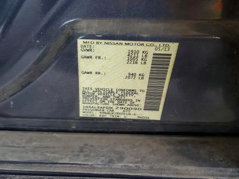 2013 NISSAN ALTIMA 2.5  