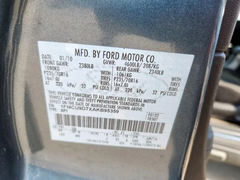 2010 FORD ESCAPE XLT  