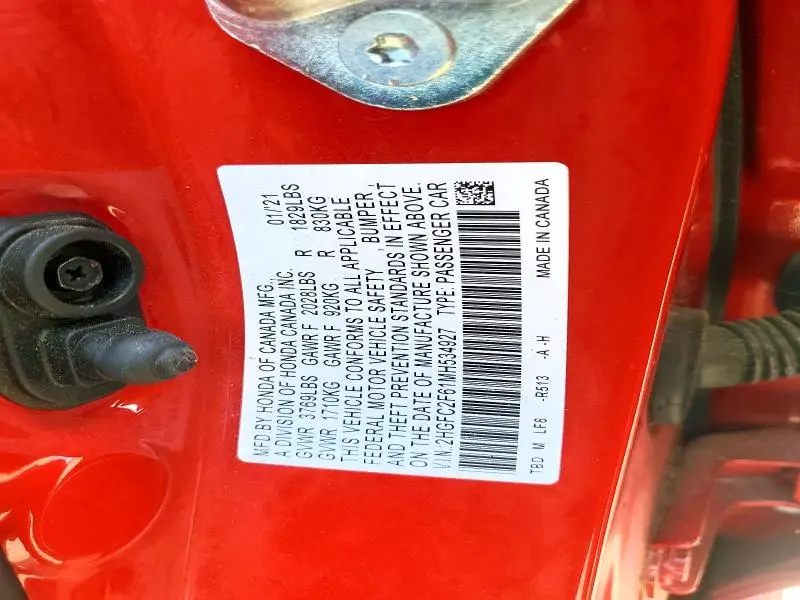 2021 HONDA CIVIC LX  