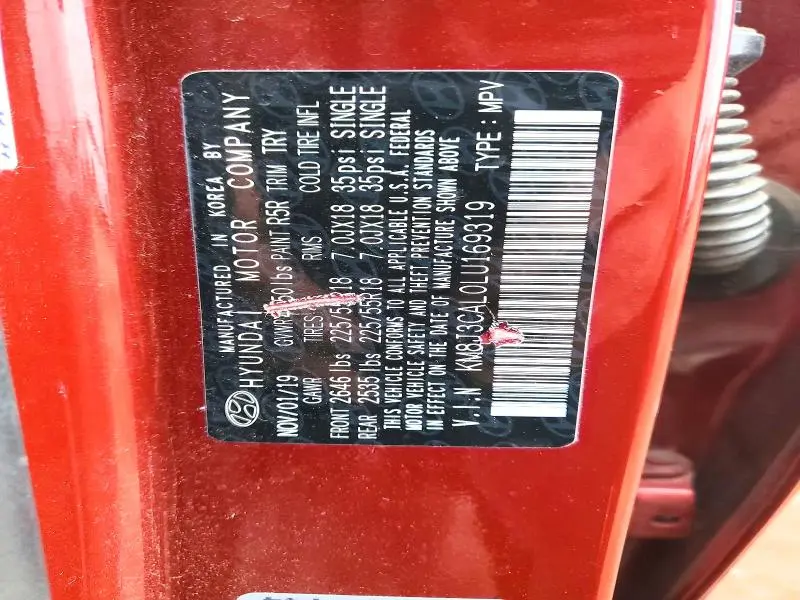 2020 HYUNDAI TUCSON SEL  