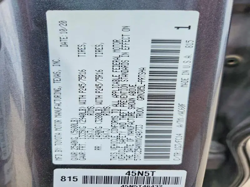 2021 TOYOTA TACOMA SR5 V6  