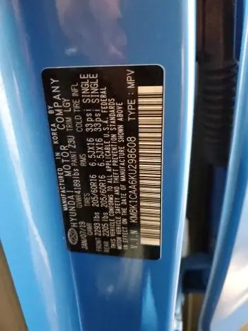 2019 HYUNDAI KONA SE  