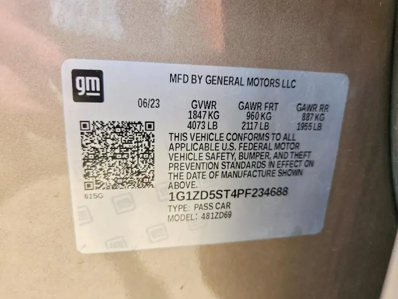 2023 CHEVROLET MALIBU LT  