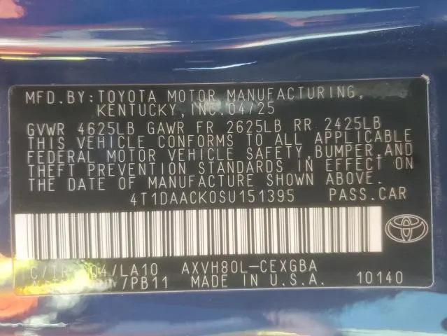 2025 TOYOTA CAMRY XSE  