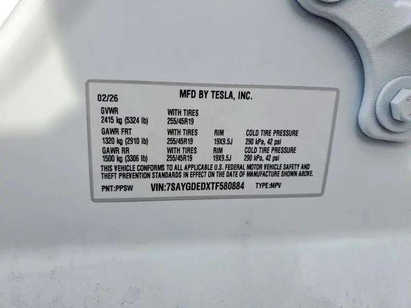 2026 TESLA MODEL Y   