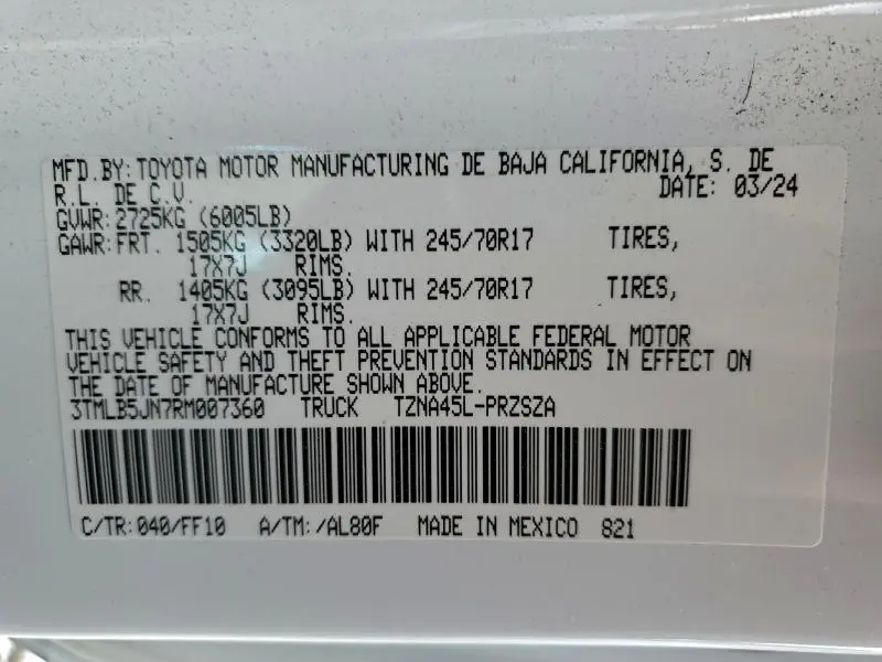 2024 TOYOTA TACOMA DOUBLE CAB  