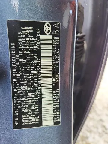 2019 TOYOTA COROLLA L  