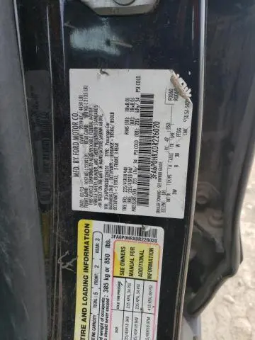 2013 FORD FUSION SE