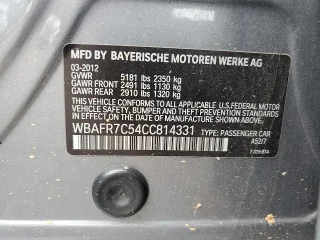 2012 BMW 535 I  
