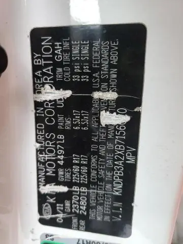 2011 KIA SPORTAGE LX  