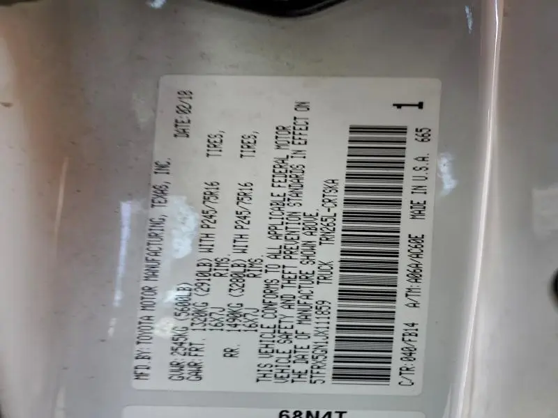 2018 TOYOTA TACOMA ACCESS CAB  