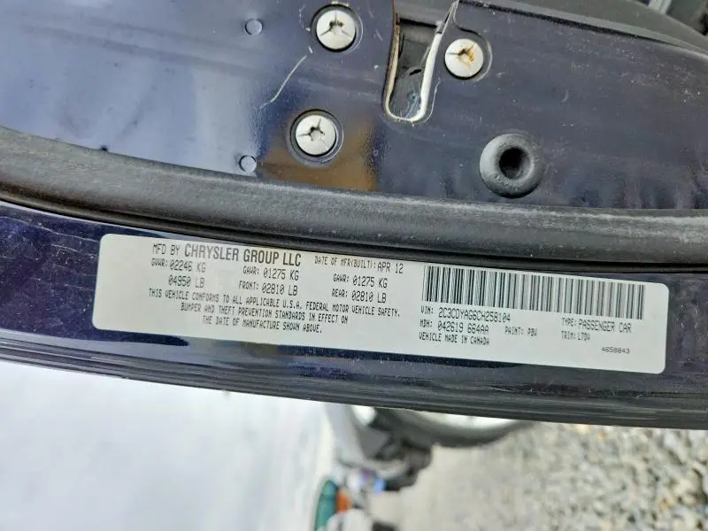 2012 DODGE CHALLENGER SXT  