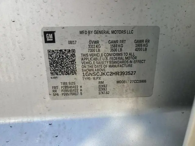 2017 CHEVROLET SUBURBAN C1500 PREMIER  