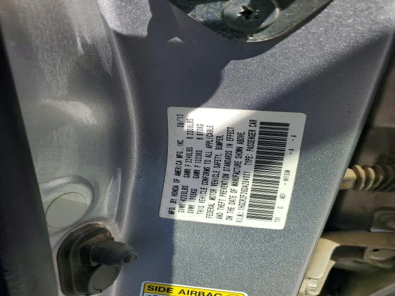 2013 HONDA ACCORD LX  