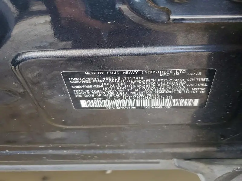 2016 SUBARU FORESTER PREMIUM + MR  