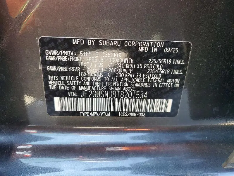 2026 SUBARU CROSSTREK LIMITED  