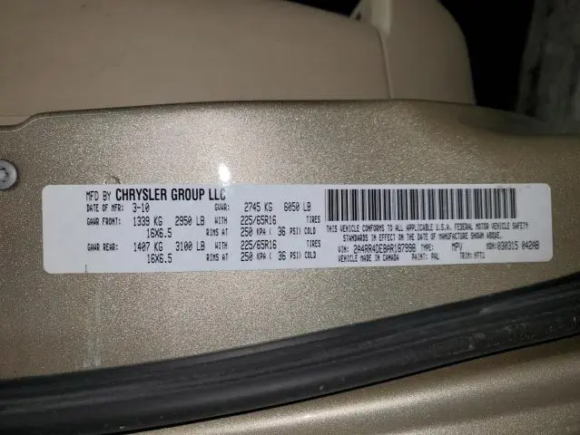 2010 CHRYSLER TOWN & COUNTRY LX  