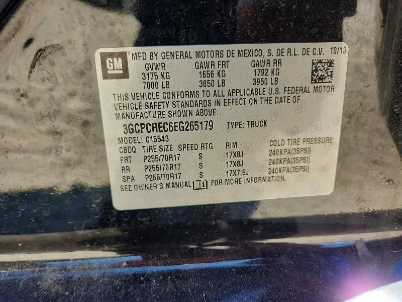 2014 CHEVROLET SILVERADO C1500 LT  