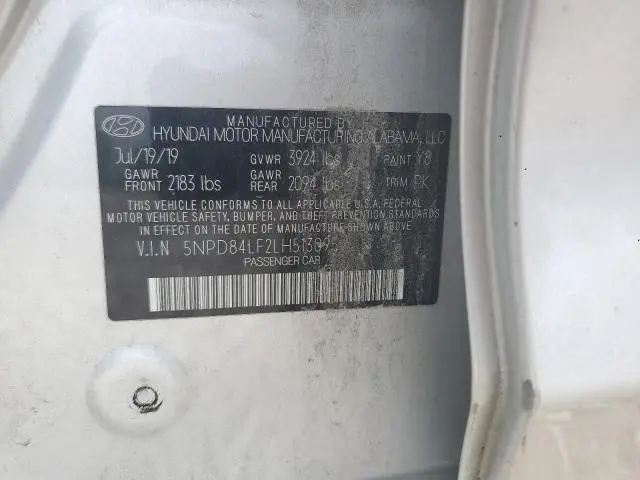 2020 HYUNDAI ELANTRA SEL  