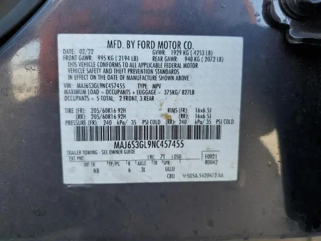 2022 FORD ECOSPORT SE  